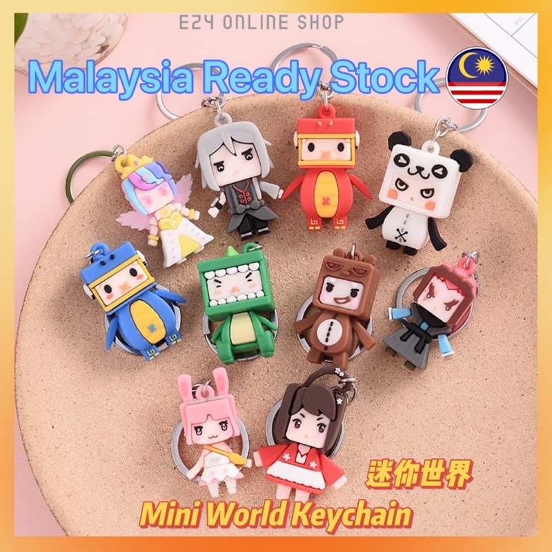Carton Mini World Keychain Men's and Women's Schoolbag Pendant Car ...