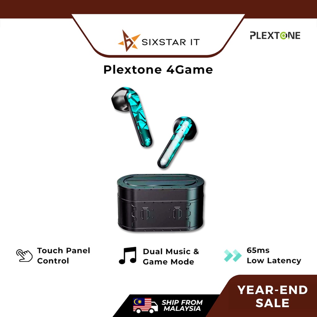 YEAR END SALE Plextone 4Game TWS True Wireless Gaming Earphone