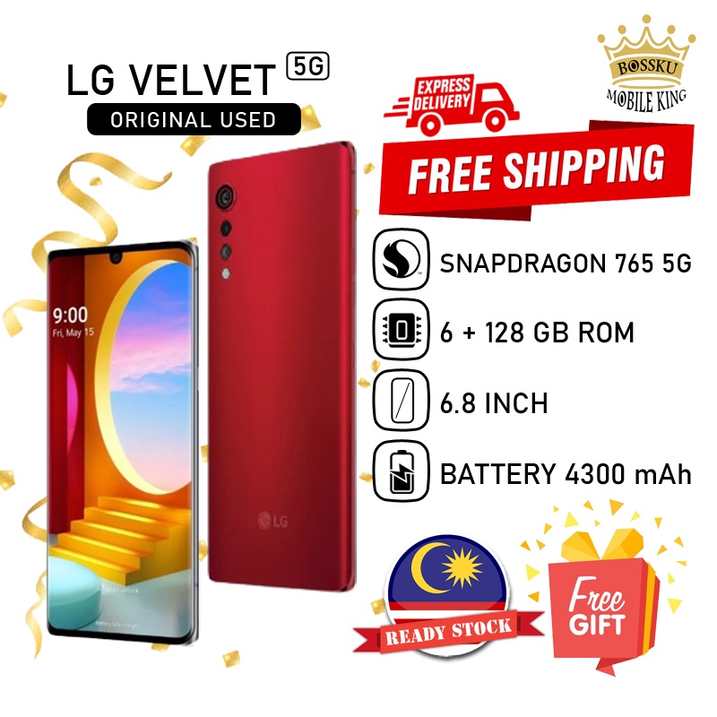 【free Shipping】100 Original Lg Velvet 5g Ram 6gb 128gb Snapdragon 