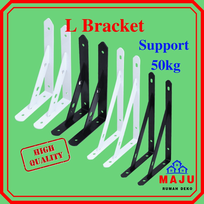 L Bracket Heavy Duyt DIY Metal Bracket Rak dinding wall breket wall L