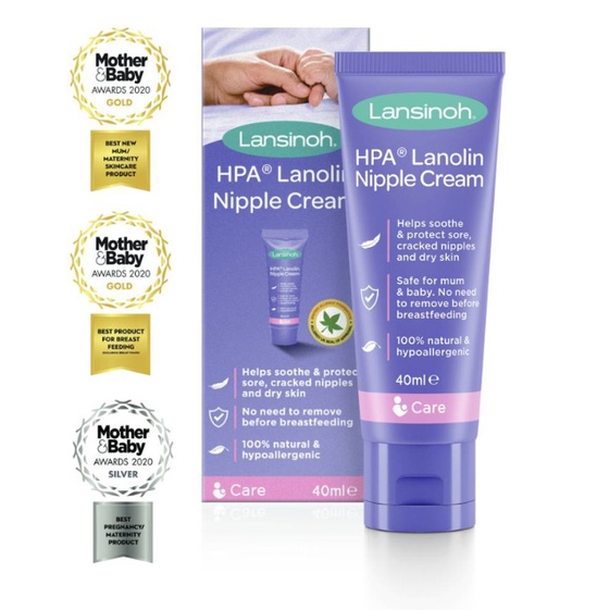 Lansinoh Hpa Lanolin Nipple Cream 40ml Shopee Malaysia