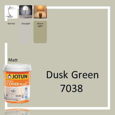 Jotun Paints 5L Essence Cover Plus 7038 Dusk Green / interior wall paint /  Global Trends 2023
