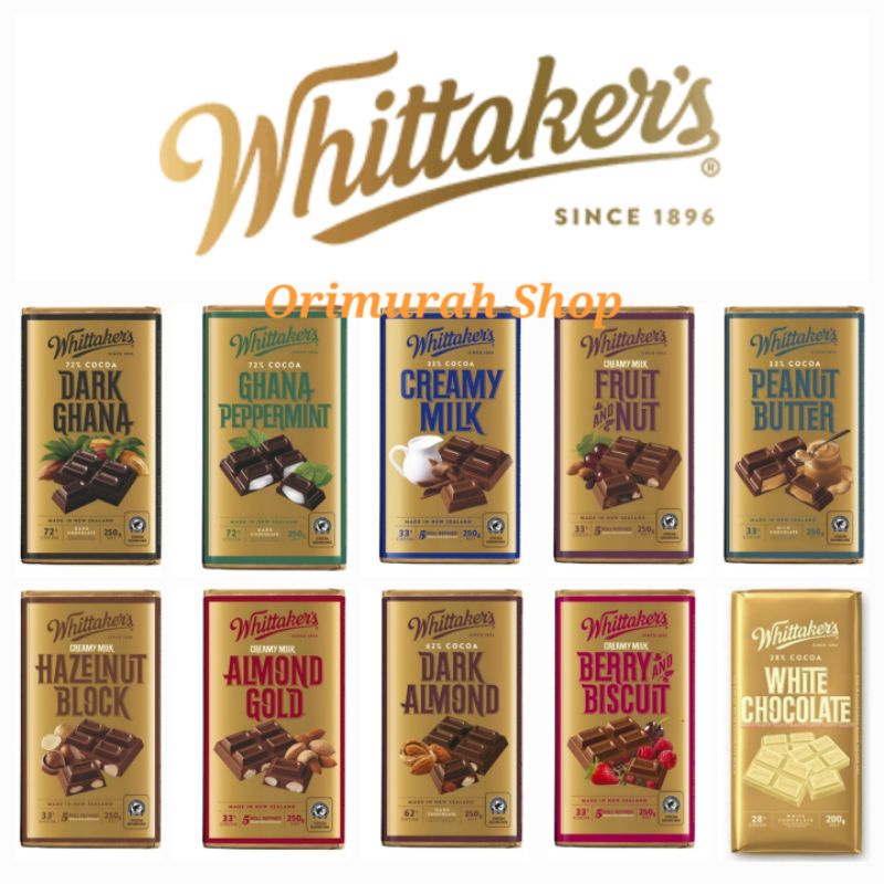 Chocolate Whittakers Dark Ghana Peppermint Milk Almond Hazelnut Fruit ...