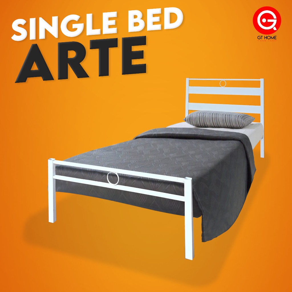 READY STOK Katil Single/Single Bed Frame/Katil hostel/Metal Bed/Bed ...