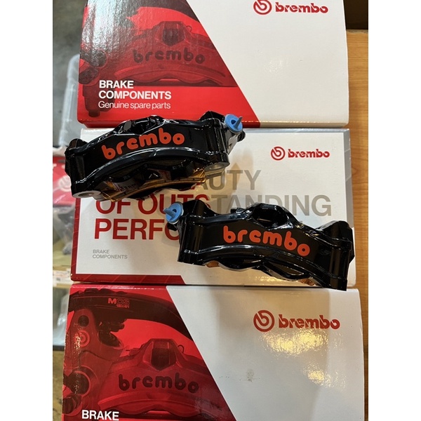 BREMBO CALIPER STYLEMA 100MM KIRI KANAN HITAM CERAH GLOSSY BLACK PUMP