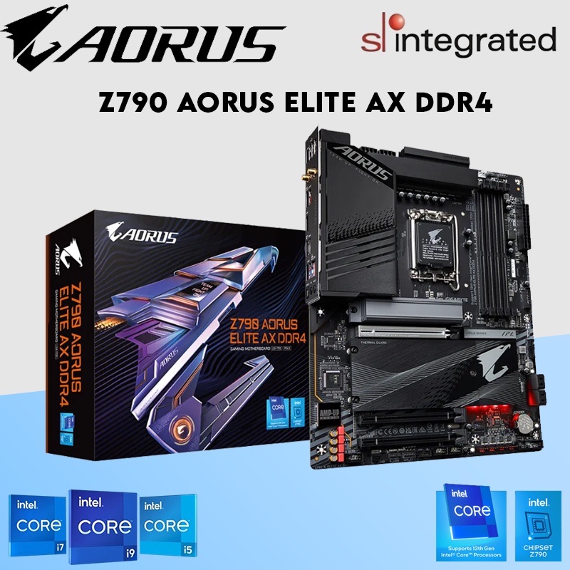 Gigabyte Z790 AORUS ELITE AX DDR4 ATX Gaming Motherboard + Intel 14th ...