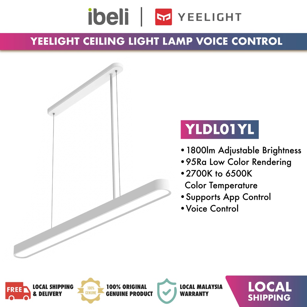 Yeelight Crystal Pendant Lamp YLDL01YL Smart LED Ceiling Light Lamp ...