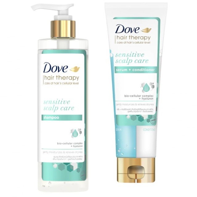 Dove Therapy Sensitive Scalp Care Shampoo 380ml & Conditioner 230ml