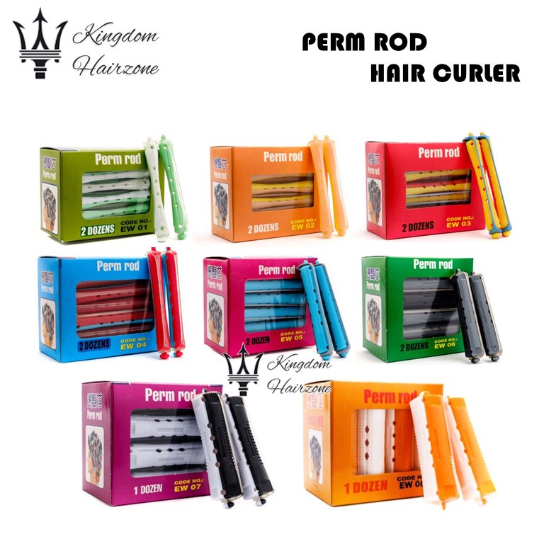 Hair Curler Perm Rod EW Perming Salon Barber (12/24PCS) | Shopee Malaysia