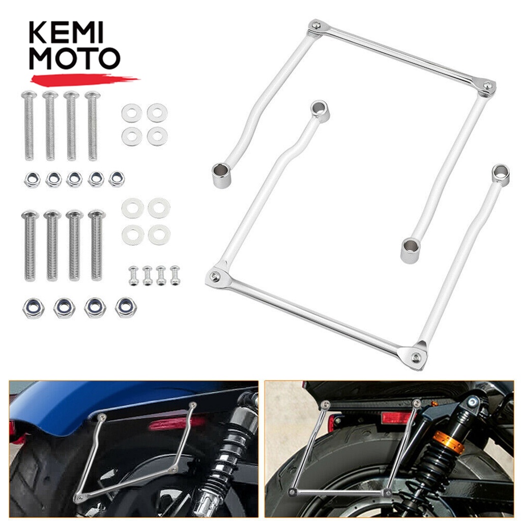 Saddlebag Bag Support Guard Bar Luggage Rack Bracket For Sportster ...