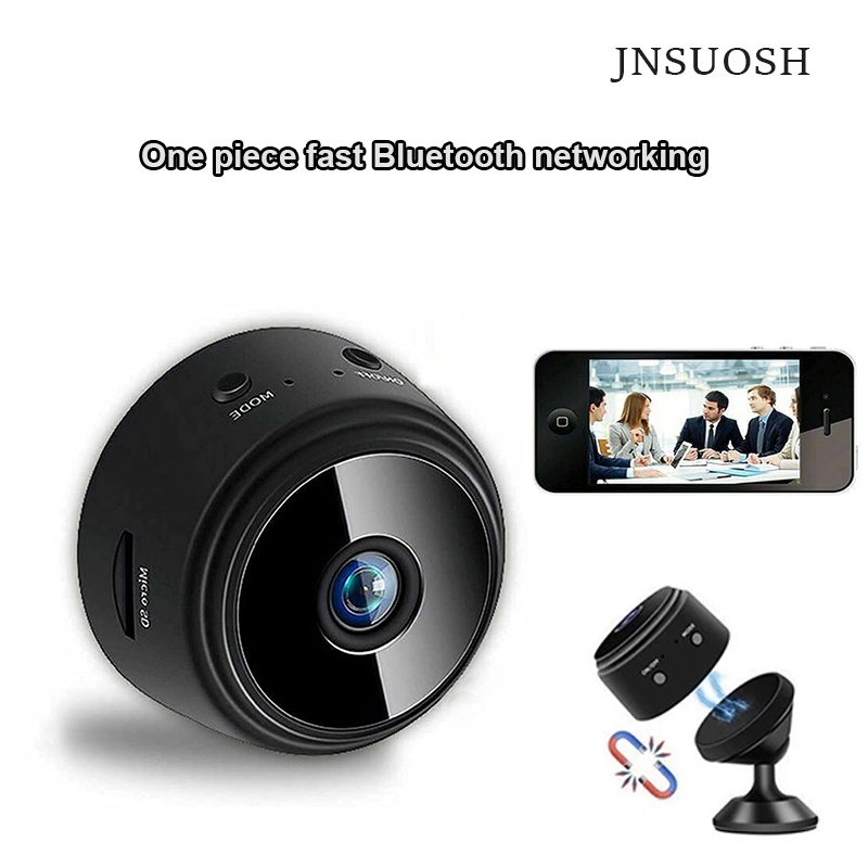 Bluetooth fast networking small wifi mini camera 1080P conference ...