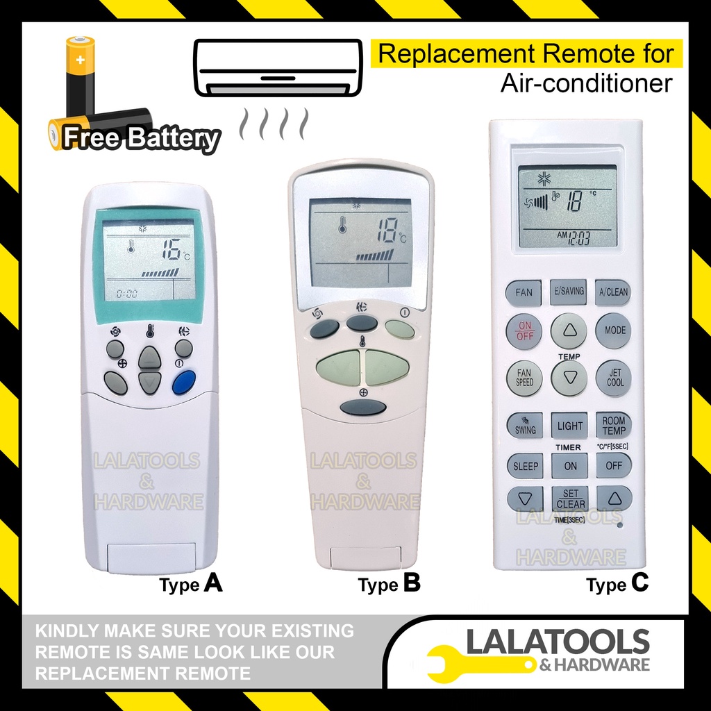 Replacement remote for LG Airconditioner Aircond Remote Control free