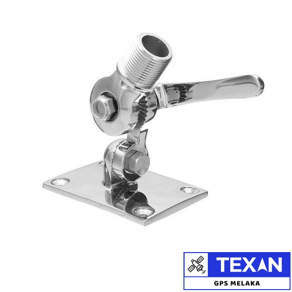 Stainless Steel Ratchet Mount for Marine VHF Radio GPS Antenna Mount