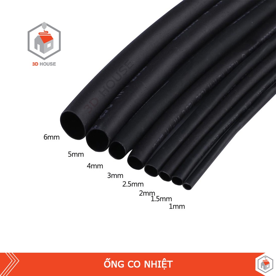 Heat Shrink Tube Covered with Phi Wire 1.5 - 16 Many Colors (1 meter ...