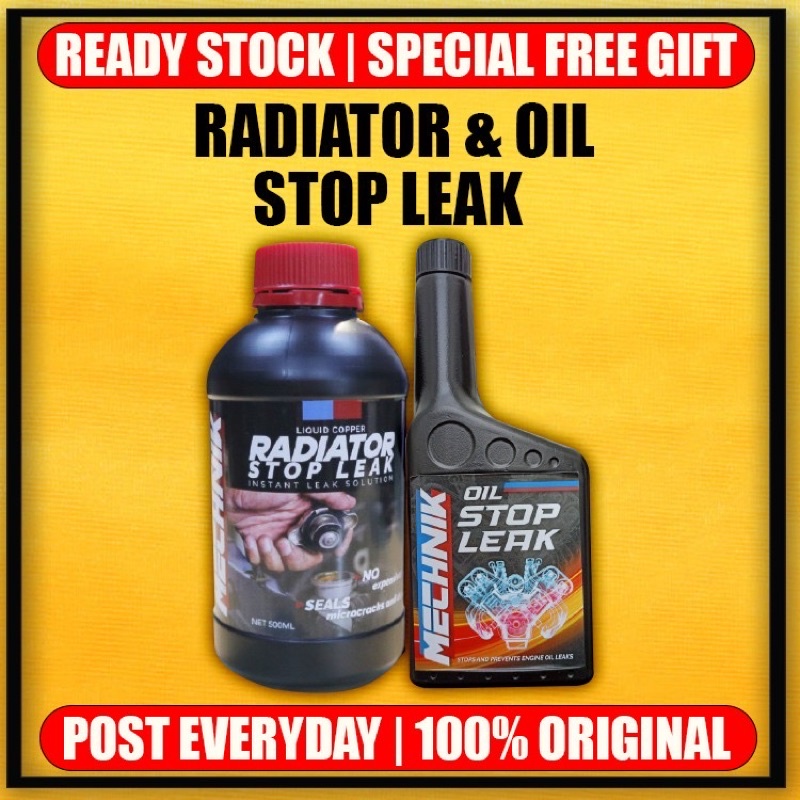 Mechnik Radiator & Head Stop Leak + Oil Stop Leak Shopee Malaysia