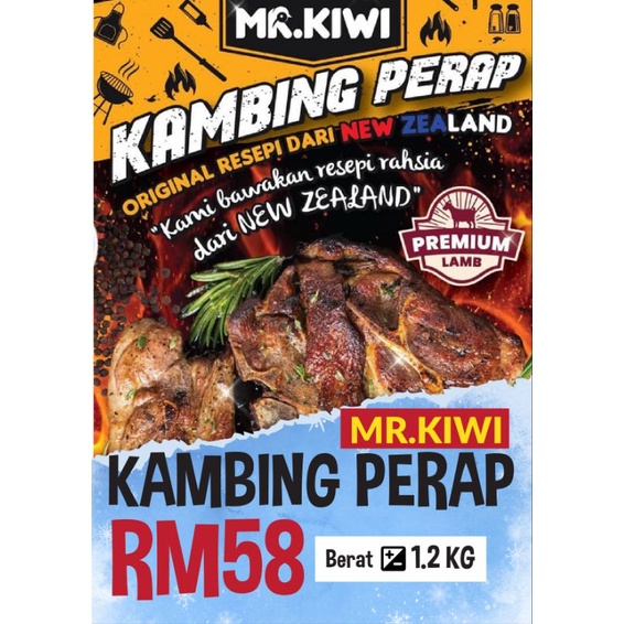 Kambing Perap Mr Kiwi (penghantaran Semenanjung Malaysia) | Shopee Malaysia