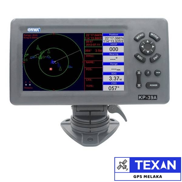 Onwa KP 39A 7 Inch GPS Chart Plotter With Class B AIS Transponder