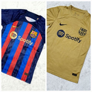 Barcelona Robert Lewandowski Drake OVO Sound logo Blue Home Authentic Jersey  – US Soccer Hall