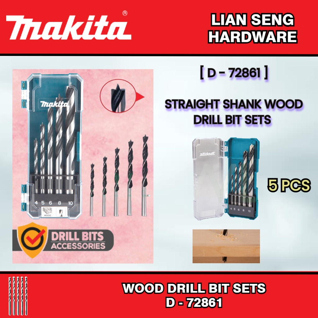 MAKITA WOOD DRILL BIT SETS (D72861) Shopee Malaysia