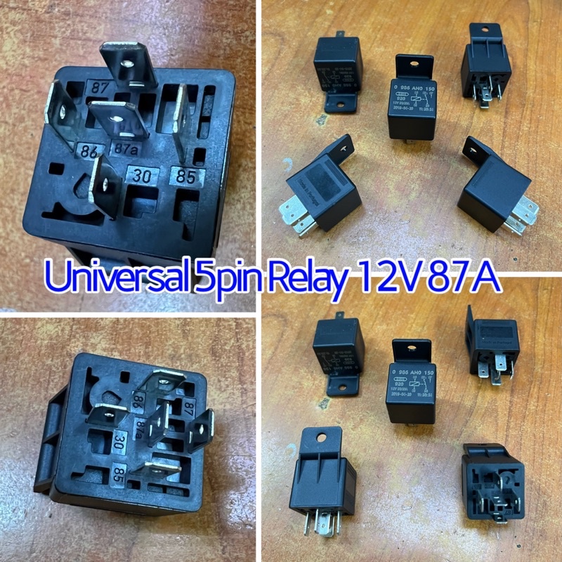 UNIVERSAL 5PIN AUTOMATIC 12v 87A AND 5pin RELAY SOCKET WITH WIRELESS ...