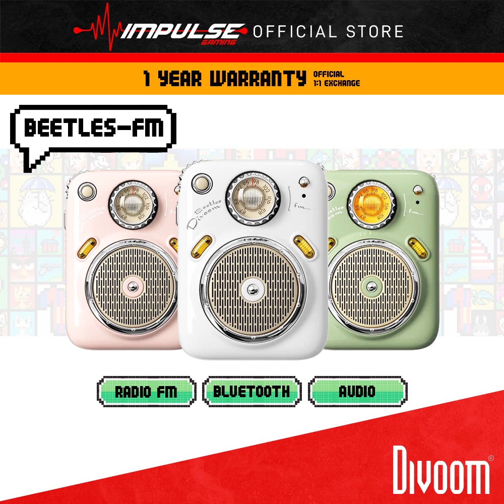 Divoom Beetles-FM - Bluetooth Audio / FM Radio | Shopee Malaysia