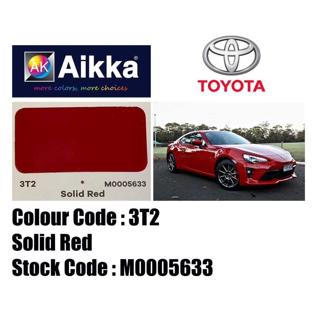 AIKKA TOYOTA 3T2 SOLID RED * 2K CAR PAINT / CAT KERETA 2K | Shopee Malaysia