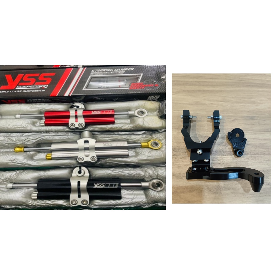 Yss Damper Rxz Steering Damper Stabilizer Gold Red Titanium Black