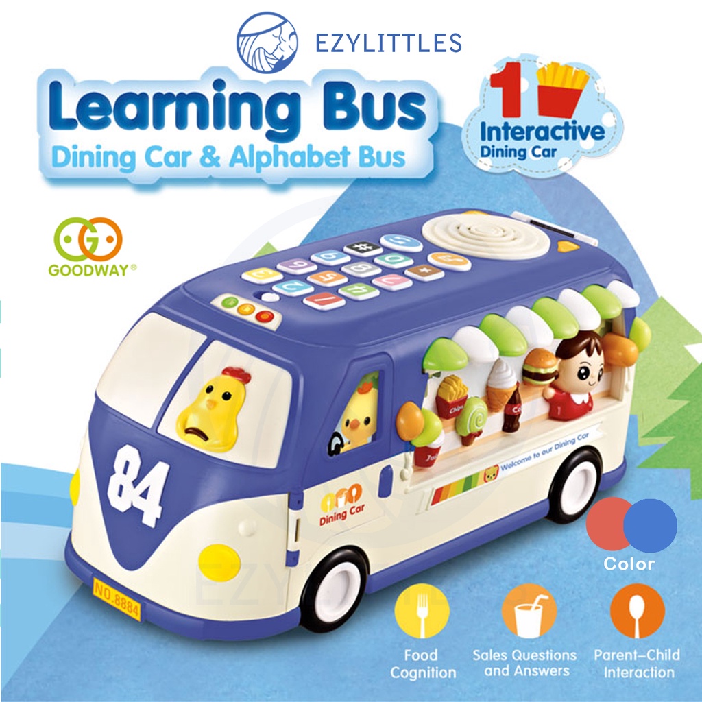 Goodway Multifunction Education Learning Bus Dining Car and Alphabet ...