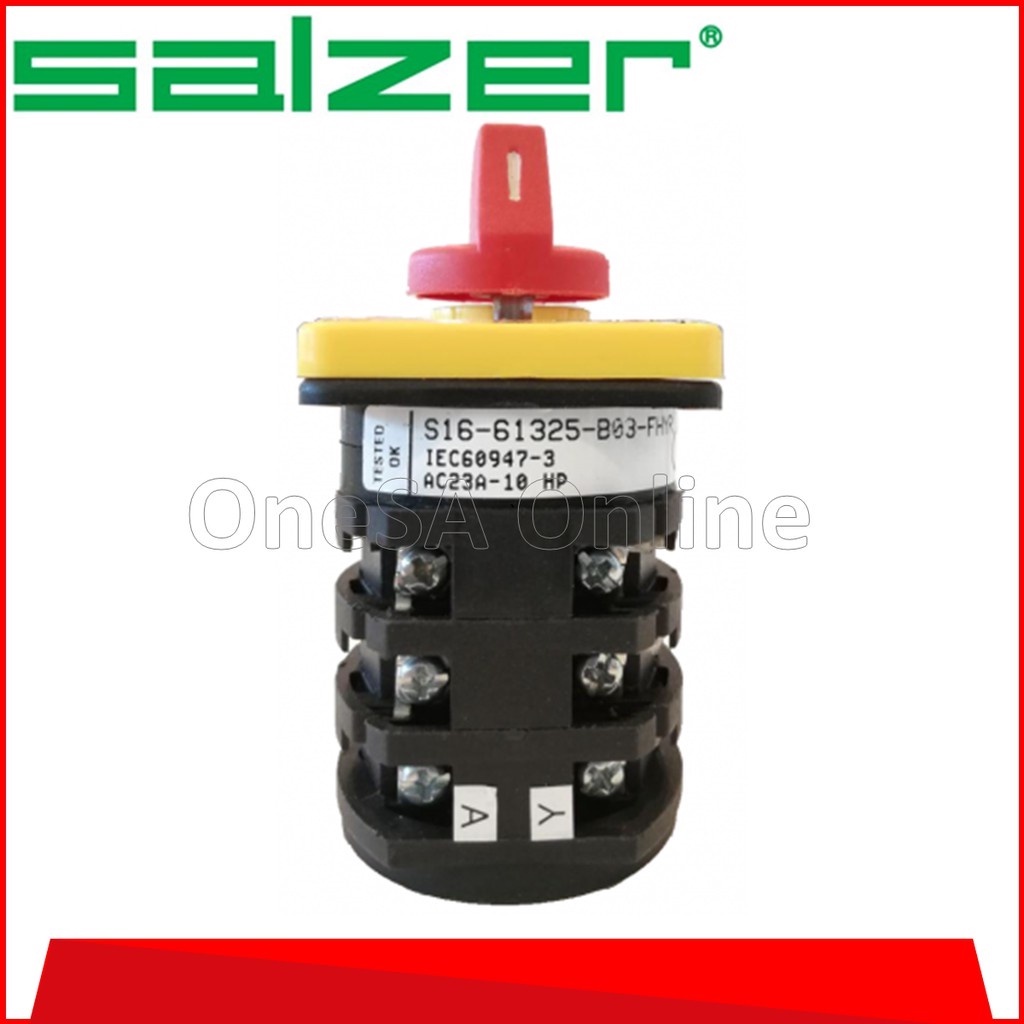 SALZER AMMETER SELECTOR SWITCH,OFFRYB 16A,(S1661325B03) Shopee