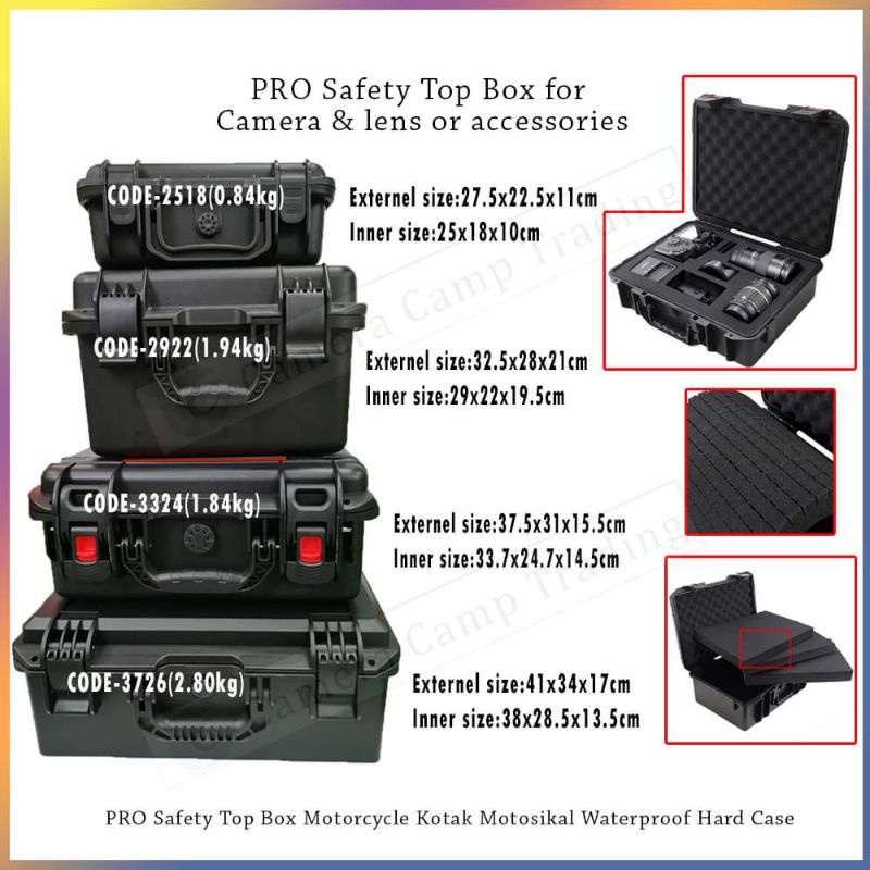 SMRITI PRO Safety Tools Box for Camera Lens Waterproof Suitcase Hard ...