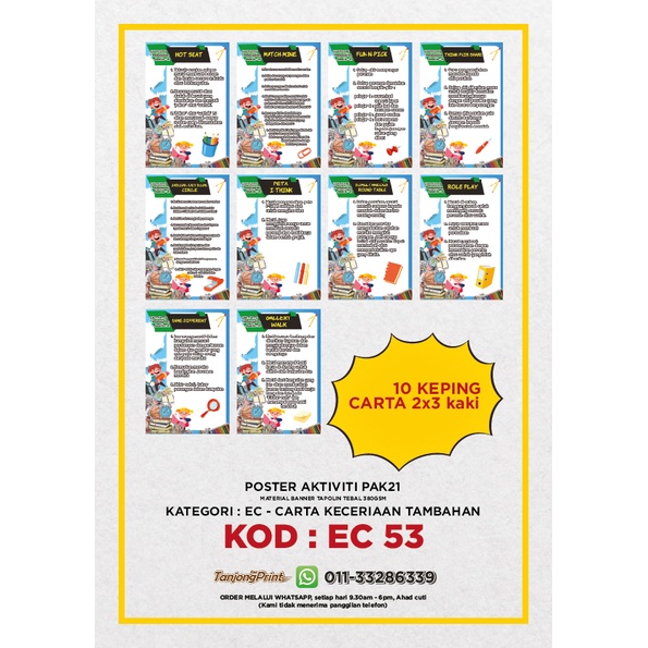 Set Carta Keceriaan Sekolah I Poster Aktiviti PAK21 I Carta Keceriaan ...