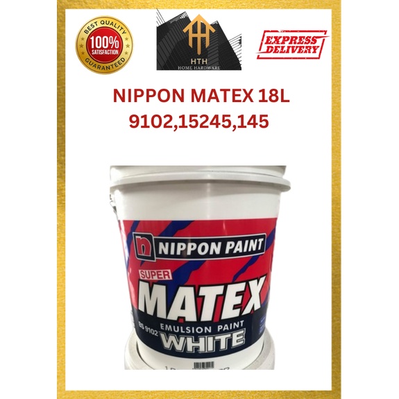 Nippon Paint Super Matex 9102 WHITE & 15245 MAXIWHITE &145 BRILLIANT ...