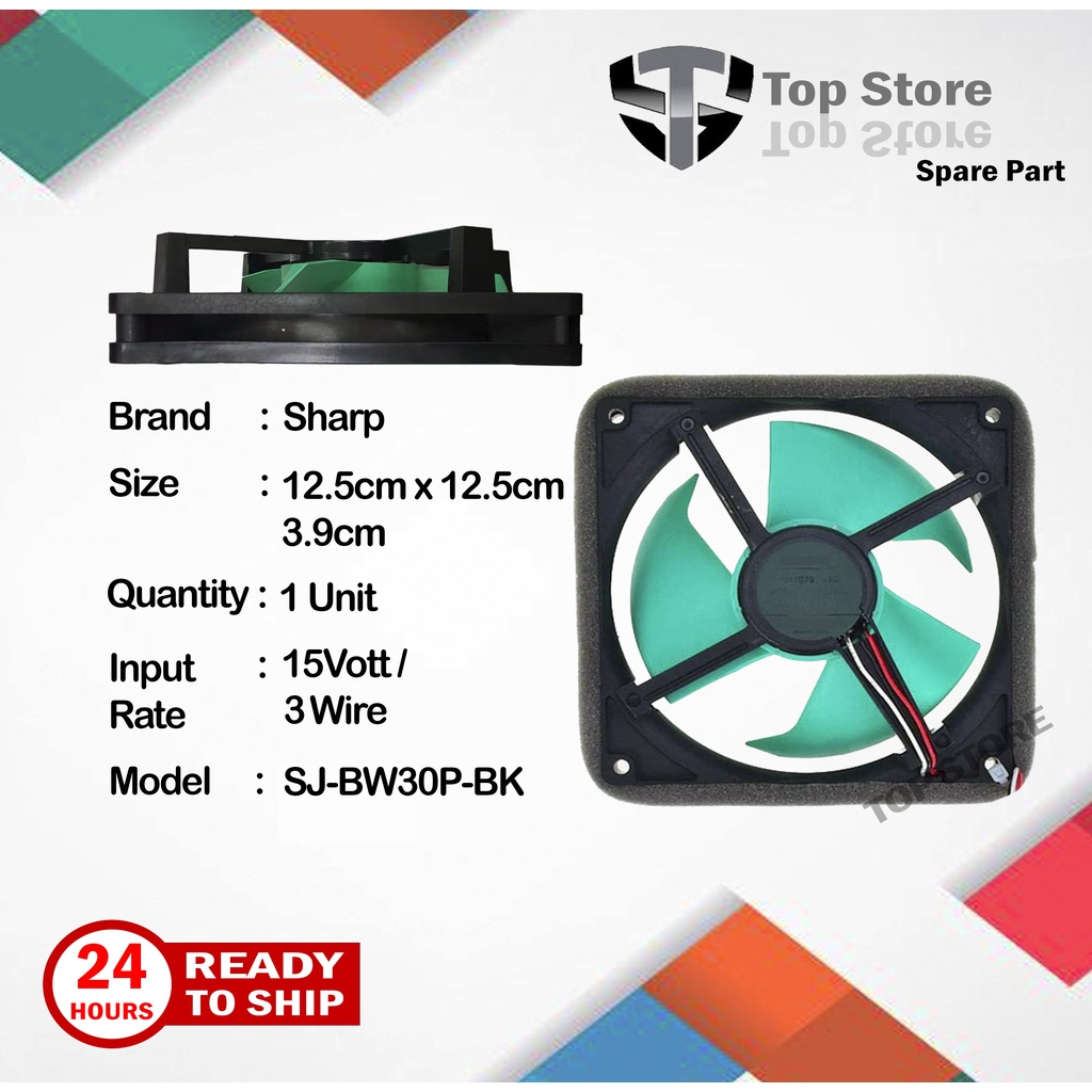 Sharp Fridge Fan Motor 15V 3Wire SJ-BW30P-BK | Shopee Malaysia