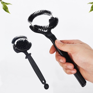 Coffee Distributor Machine Soft Brush Cleaning Tool with Spoon High Elastic  Brush Cleaner Head for Espresso Machine Accessories