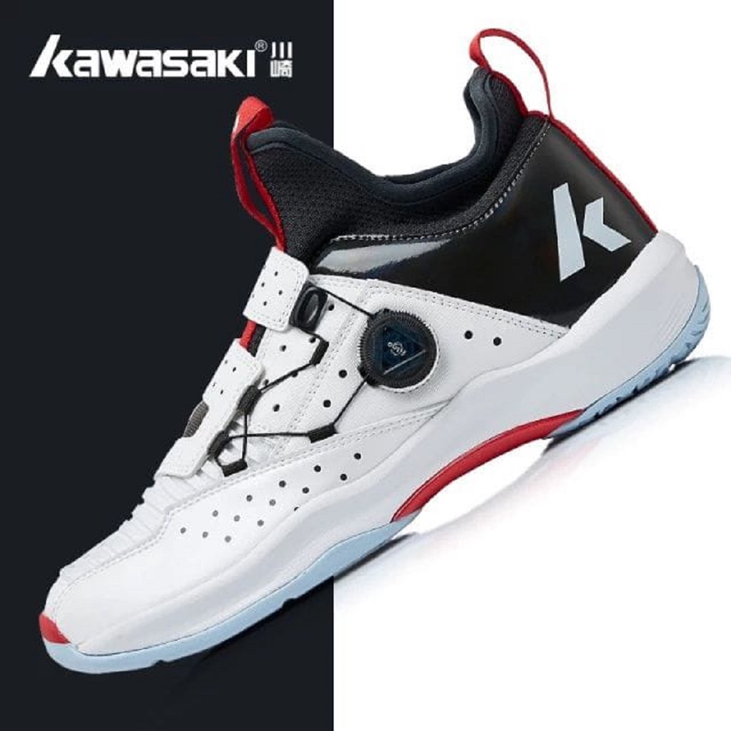 Kawasaki Crossing Badminton Shoes White Black 100 Original