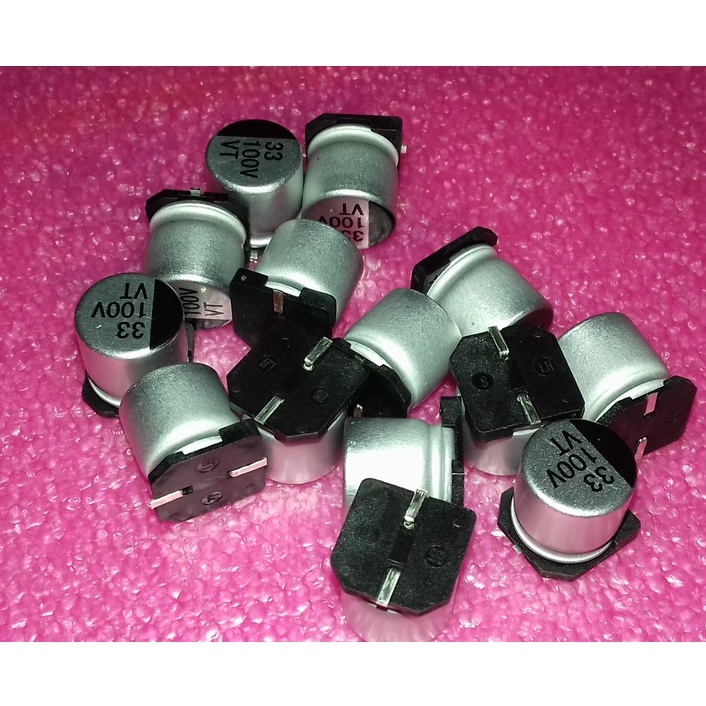 SMD Capacitor Kapasitor 16V 35V 50V 63V 100V 2.2uF 10uF 22uF 33UF 100UF ...