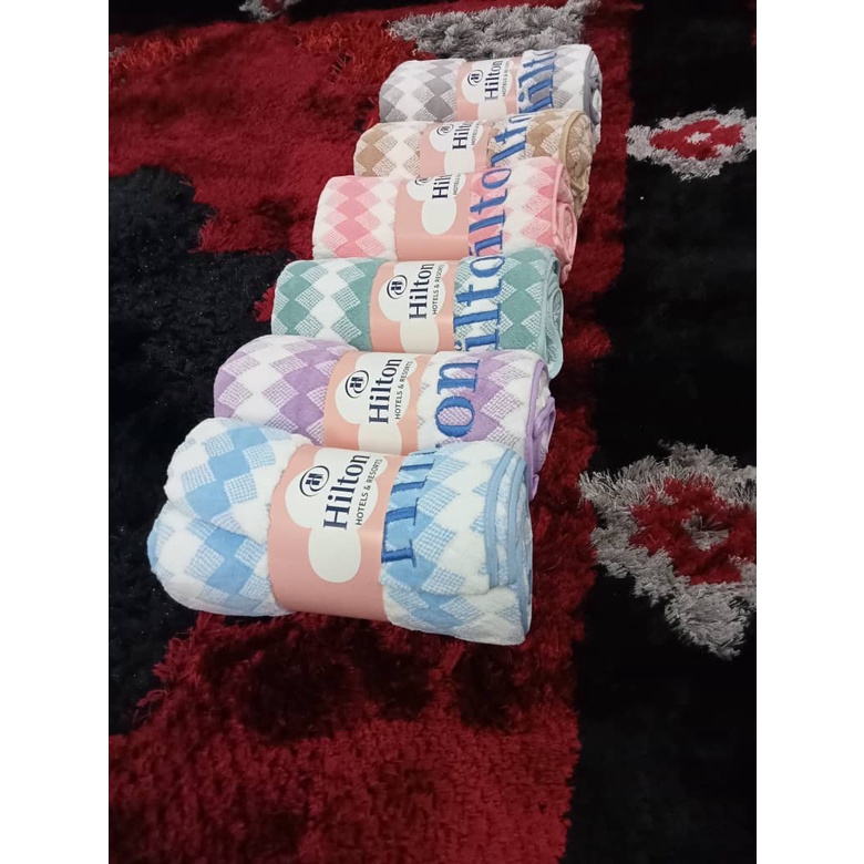 Hilton Bath Towels Soft Touch various colours Shopee Malaysia