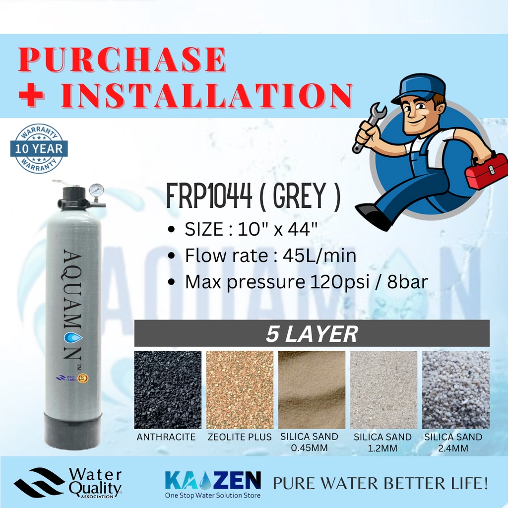 AQUAMAN Outdoor Water Filter Purchase + Free Shipping & Installation Service (Selected Areas
