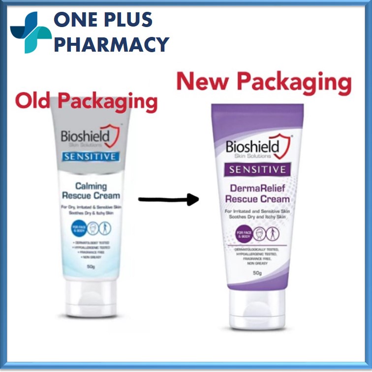 Bioshield Sensitive DermaRelief Rescue Cream 50g [EXP 09/2025] | Shopee ...