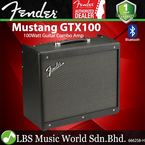 Fender Mustang GTX100 100 Watt Electric Guitar Combo Speaker Amplifier