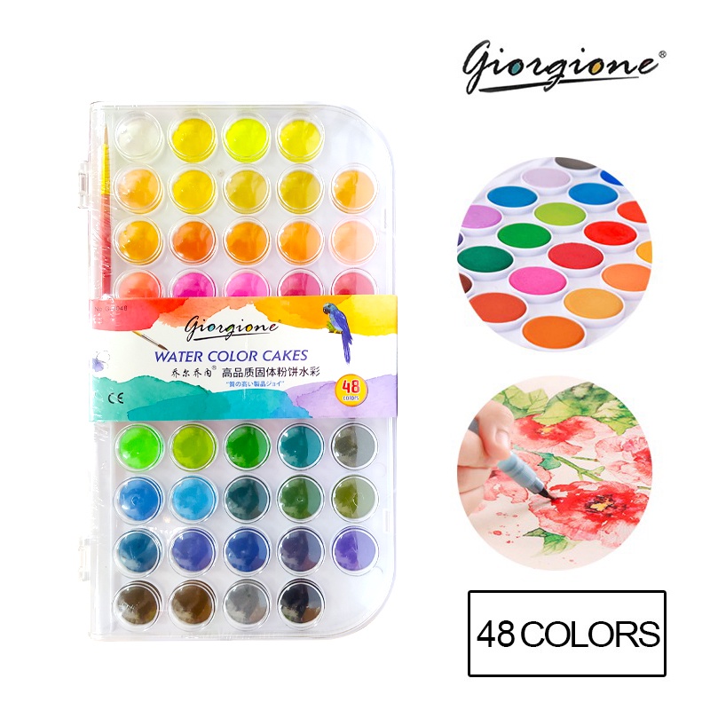 VC Art Watercolor Cakes Set Student Grade 12/16/24/36/48