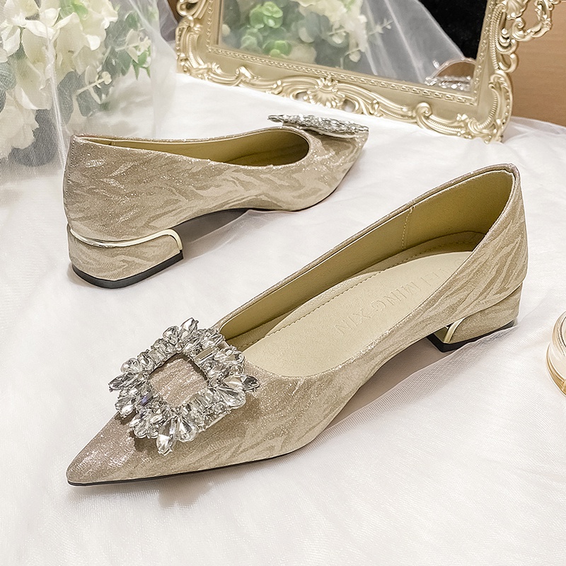Wedding Shoes Rhinestone Women's Bride Shoes French Wedding Shoes ...