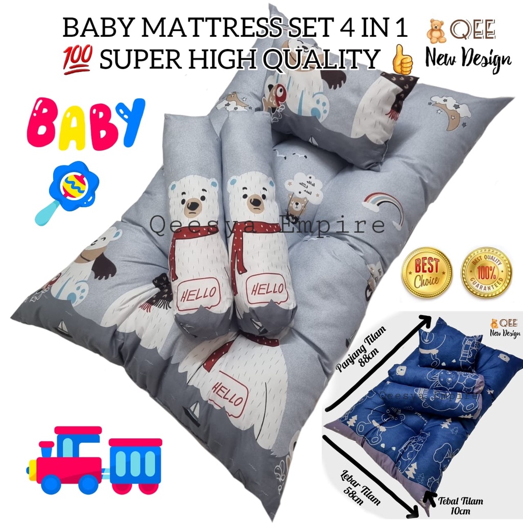 🧸QEE TILAM BABY MATTRESS NEWBORN BUDGET MURAH & JIMAT!!! 100 HIGH