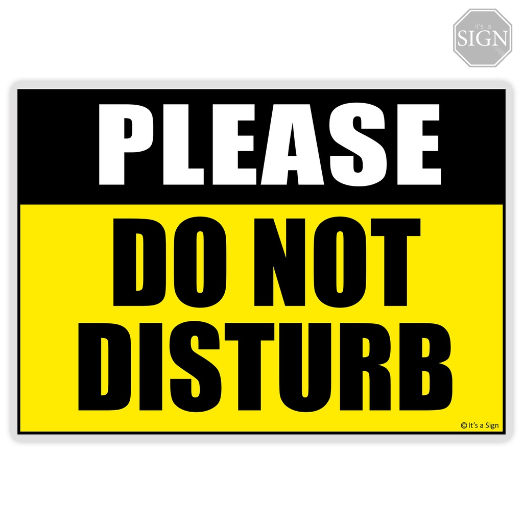 Do Not Disturb Sign Laminated Signage A4 A5 Size Shopee Malaysia