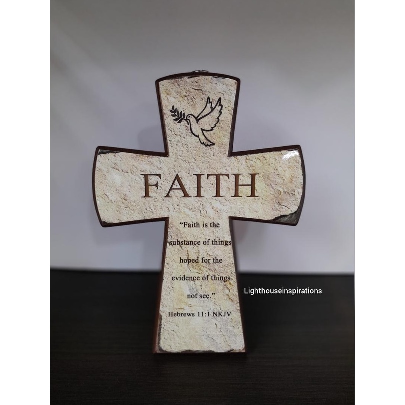 Wooden design cross with bible verse | Shopee Malaysia