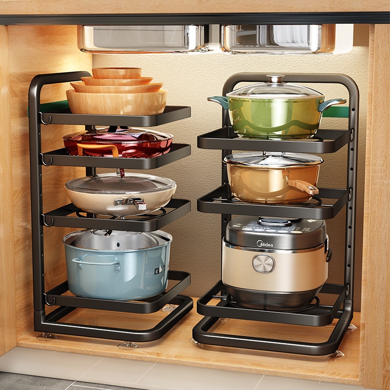 BINGO Rak Bawah Sinki Rak Letak Barang Dapur Rak Pot Pot Rack ...