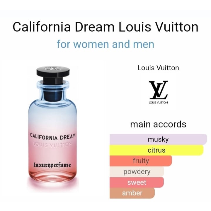 Perfume Tester Louis vuitton california dream Perfume, Beauty & Personal  Care, Fragrance & Deodorants on Carousell