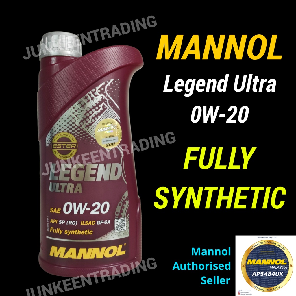 1L MANNOL 7918 Legend Ultra 0W-20 0W20 Fully Synthetic Engine Oil with ...