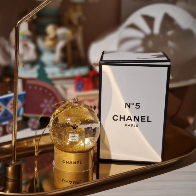Chanel Christmas Mini Snow Globe Ornament