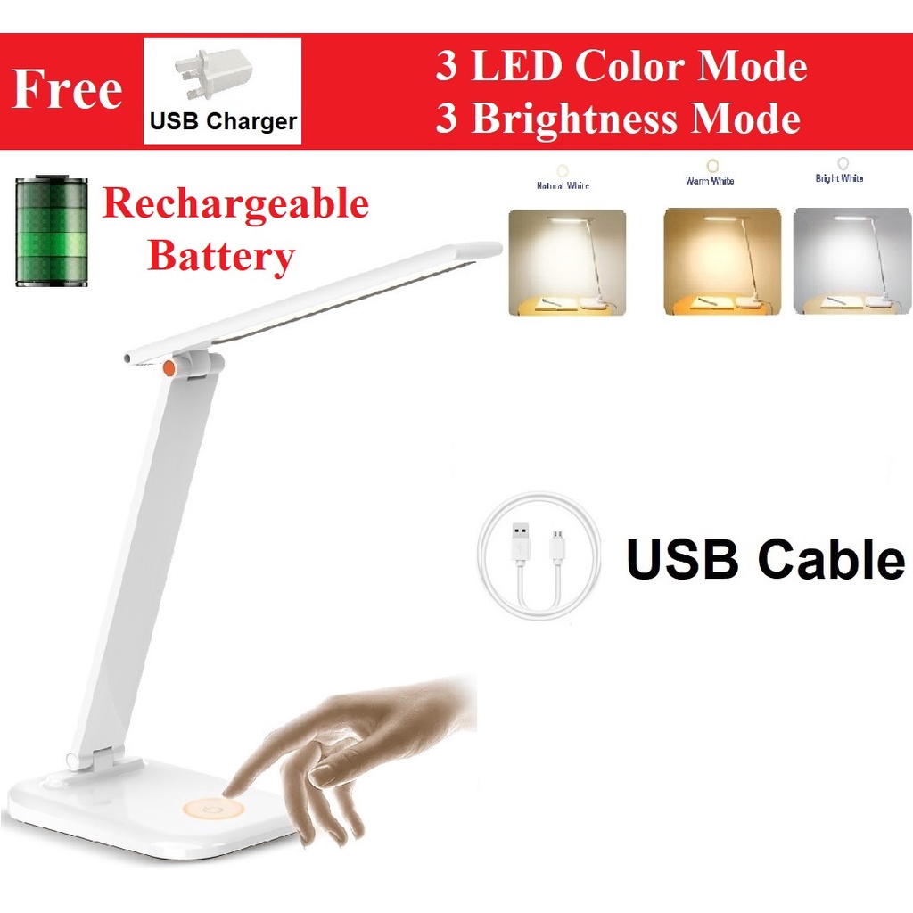 { Super Bright } Eye Protection Student Study Light Table Lamp Dim-able ...